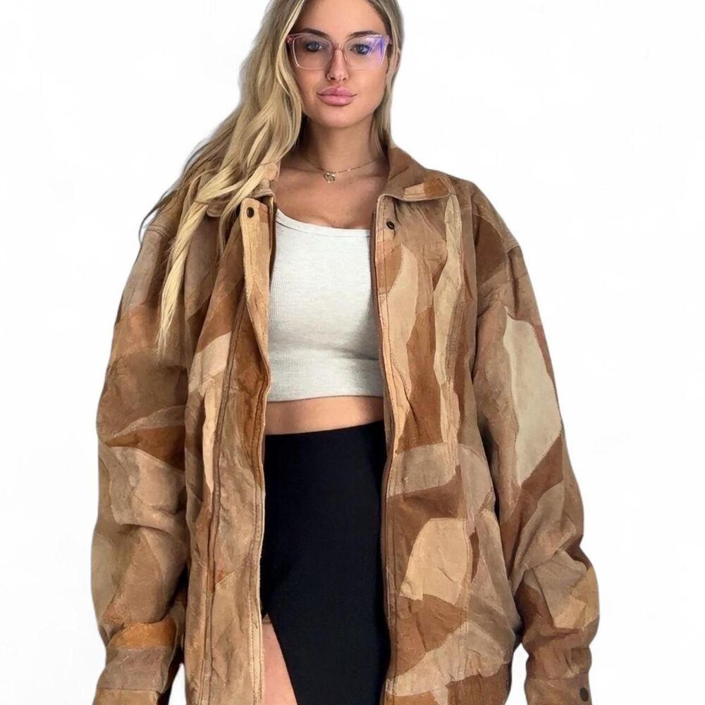 American-vintage Men's Brown and Tan Jacket